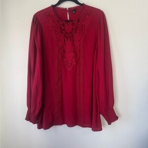 Torrid Crochet Detail Top- Perfect for Valentine’s Day!